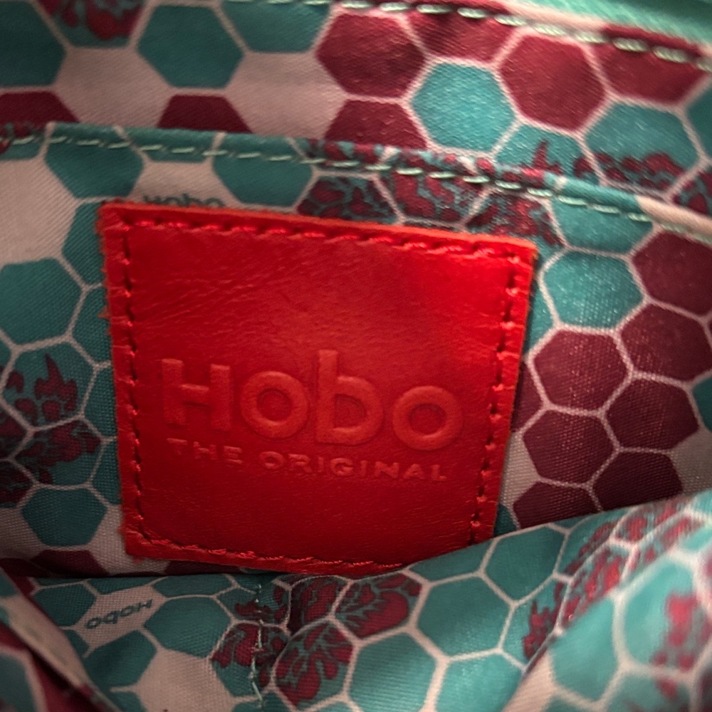 HOBO Hexagonal Red and Teal Bag